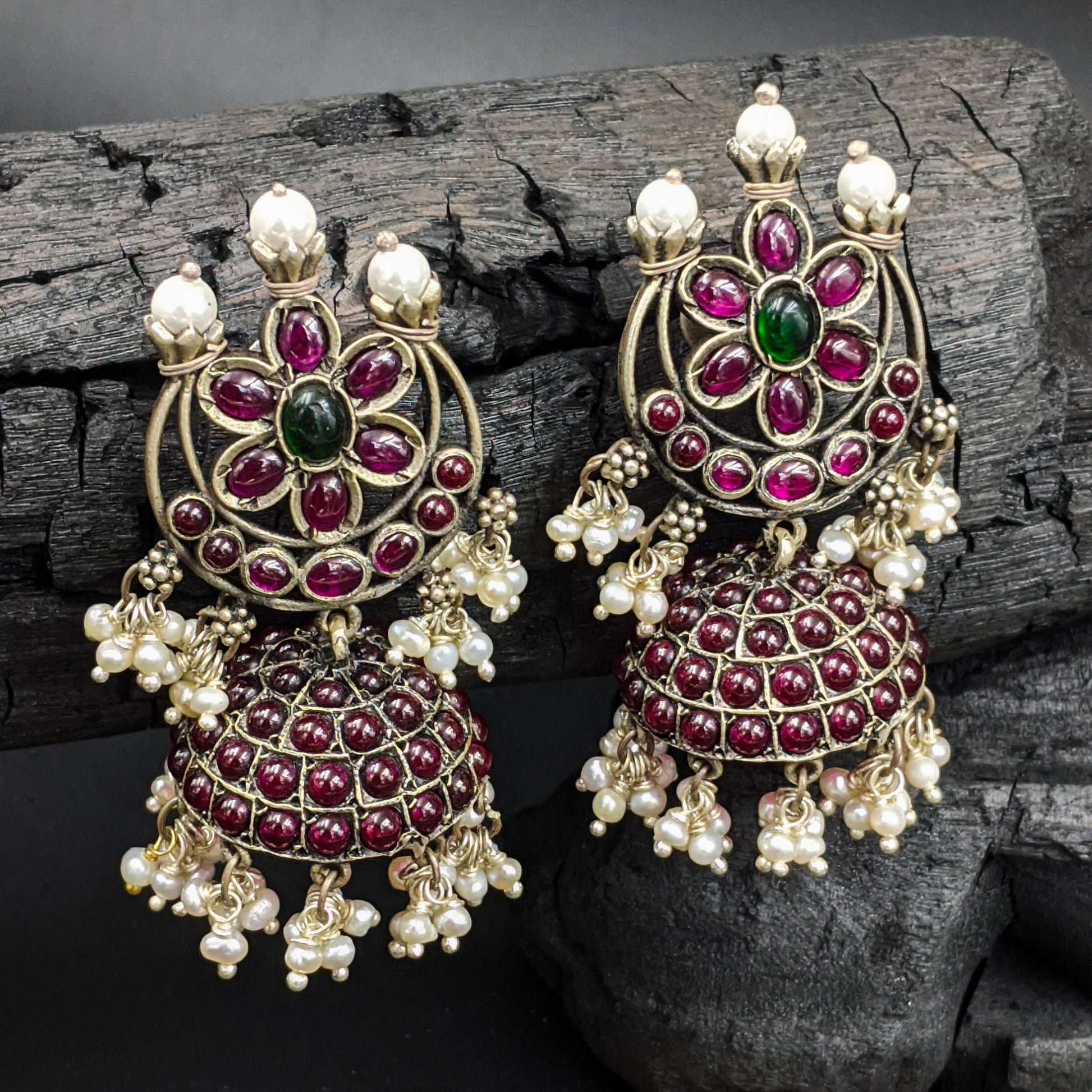 SILVER JEWELLERY Jauhri Earrings