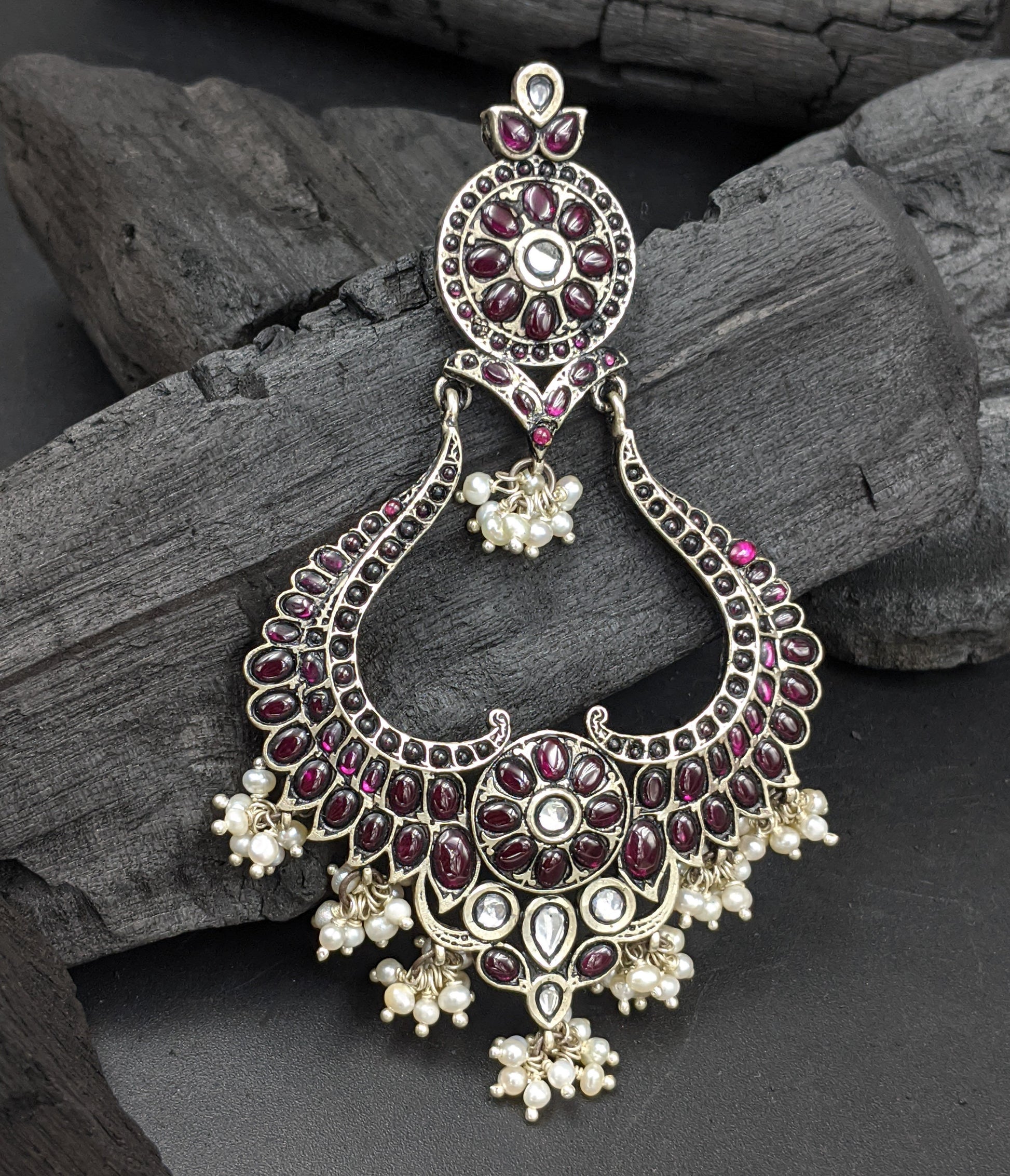 SILVER JEWELLERY Jauhri Earrings
