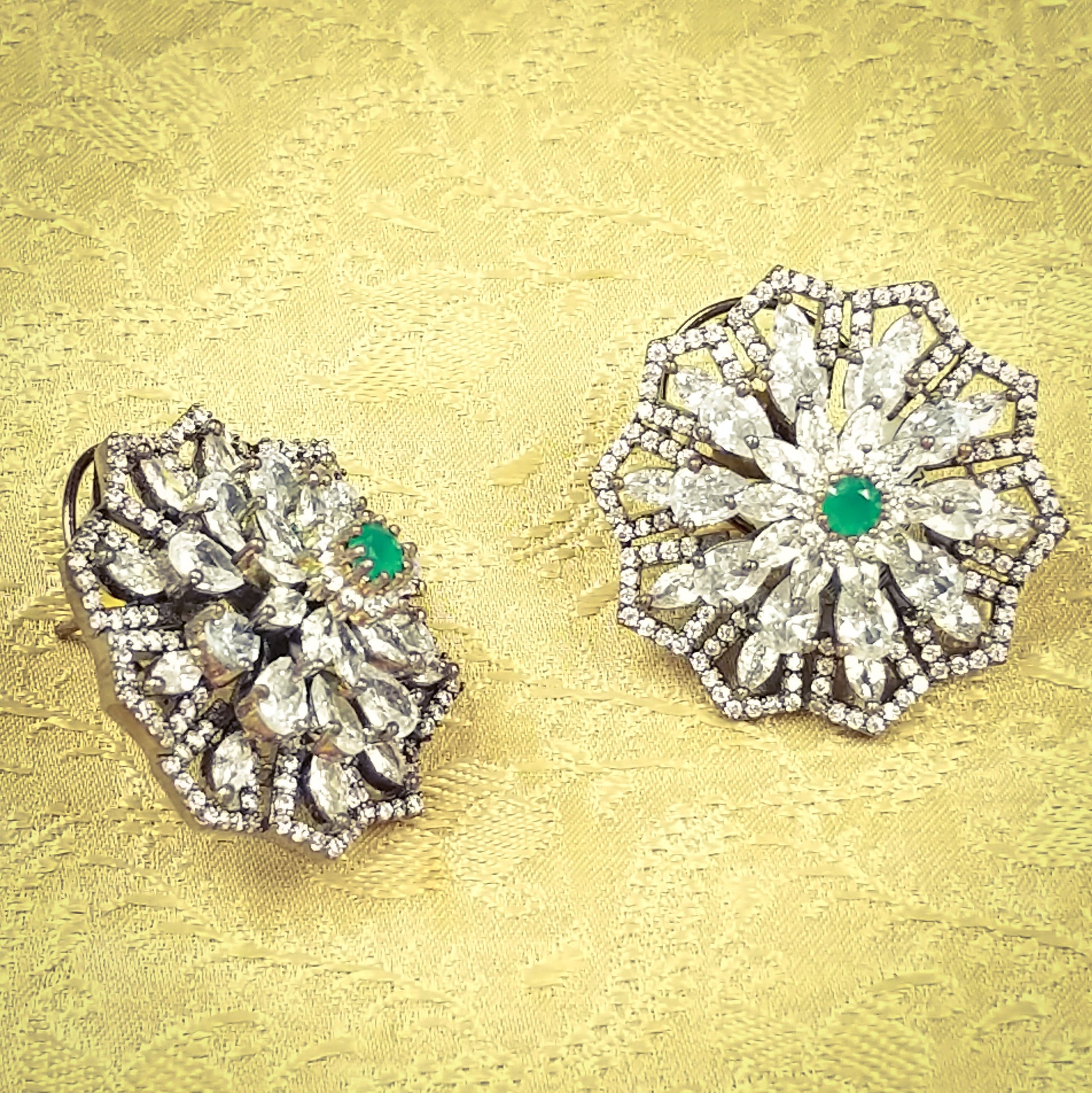 HANDCRAFTED LUXURY FASHION JEWELLERY BY JAUHRI EARRINGS-MAGIC STARS