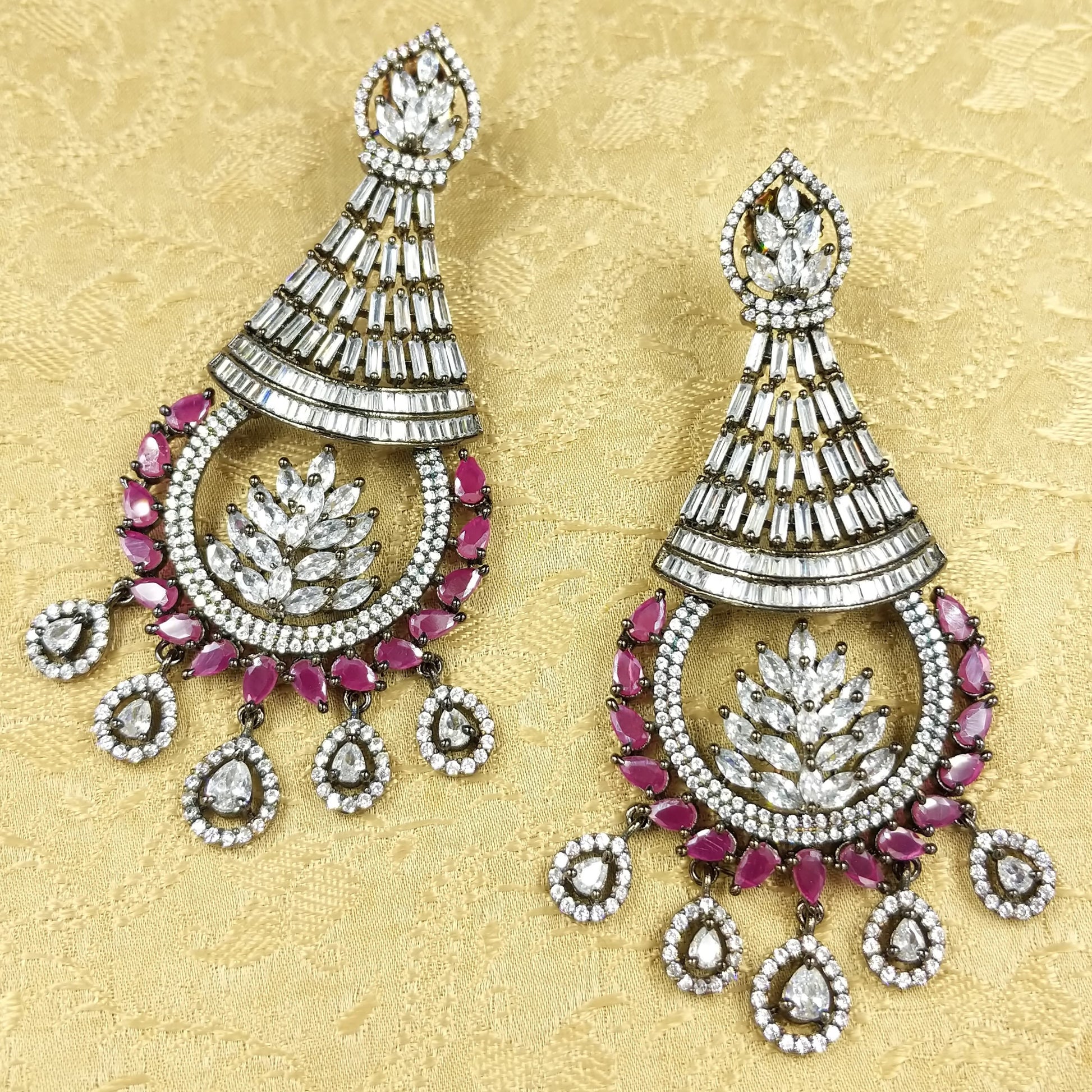 HANDCRAFTED LUXURY FASHION JEWELLERY BY JAUHRI EARRINGS-CARINE
