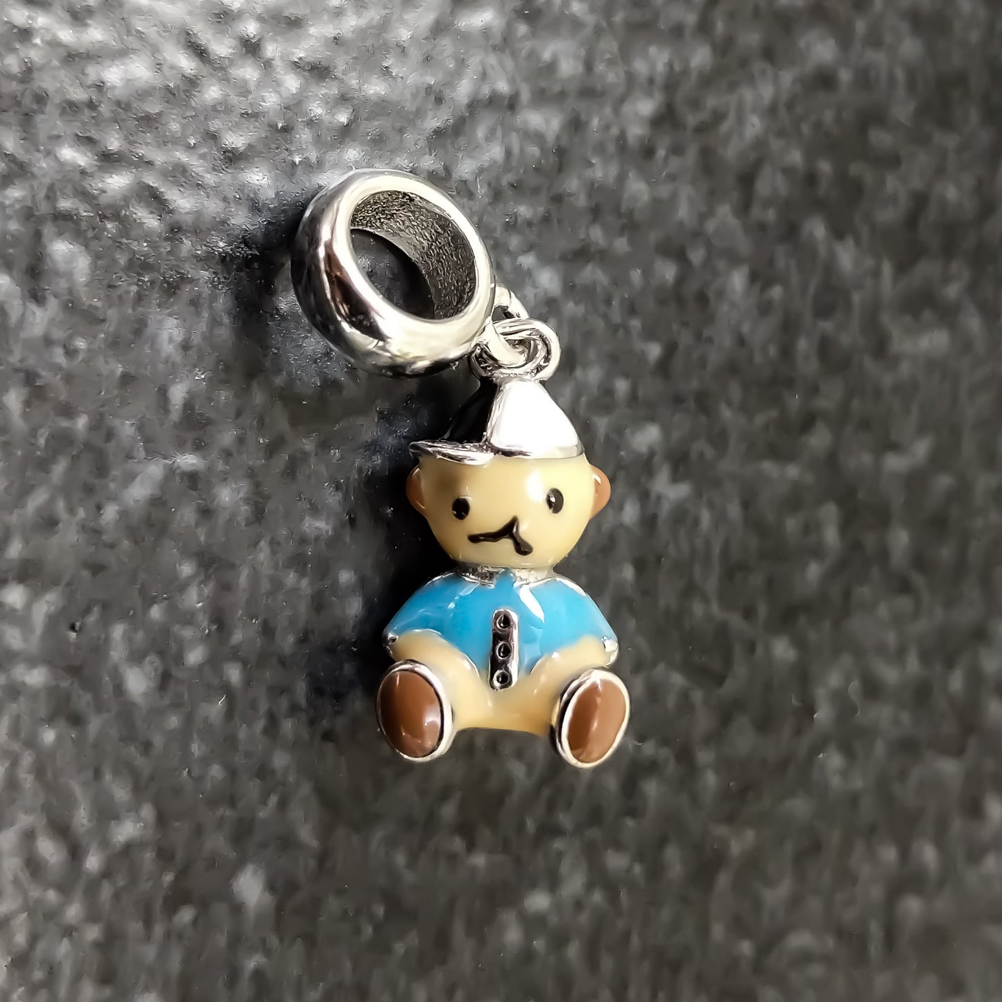 Blue Bear Charm