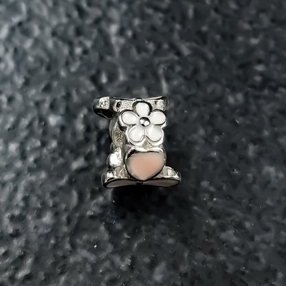 Pink Butterfly Spacer Charm