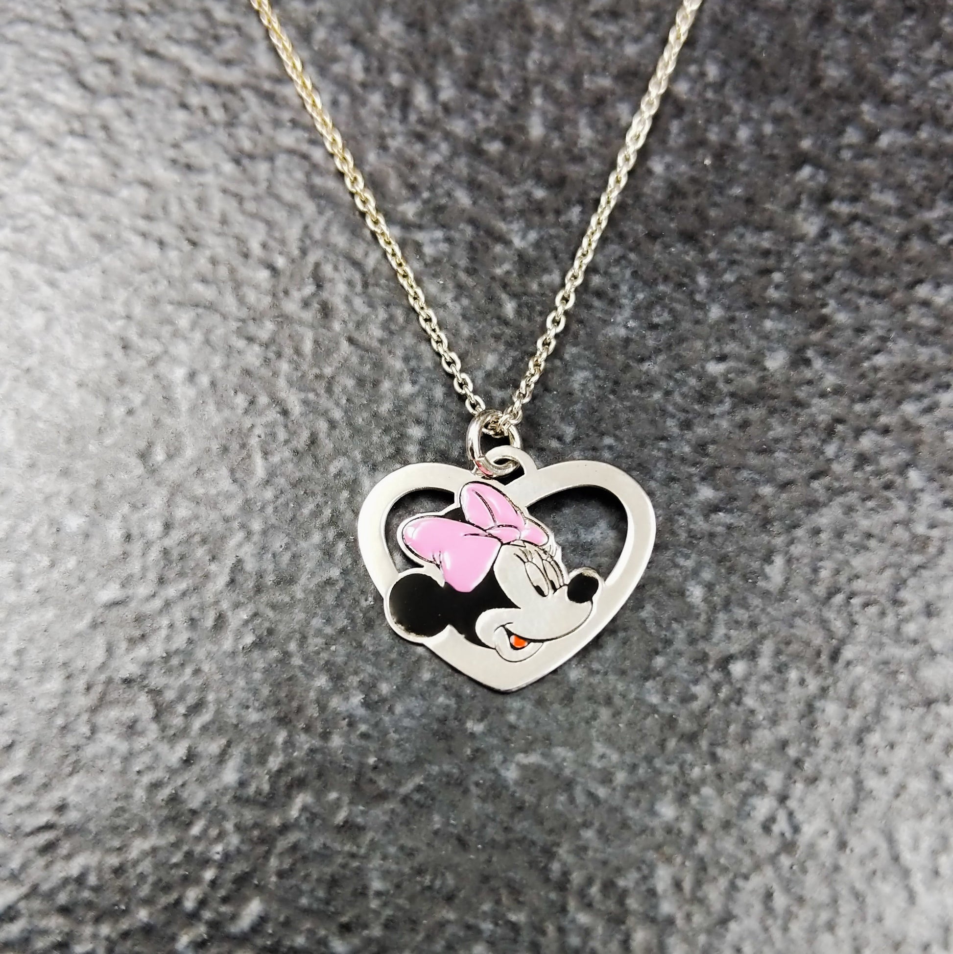 Jauhri Pendant Chain Set - Minnie Mouse Pendant and Chain