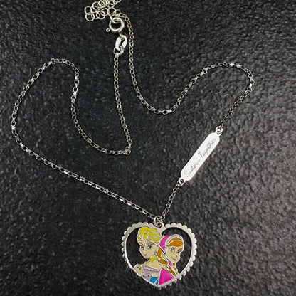 Frozen Sisters Pendant with Chain