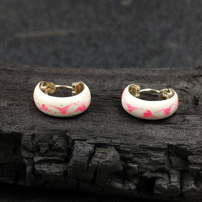 Jauhri Kids and teen Collection-Enamelled Pink White Bali