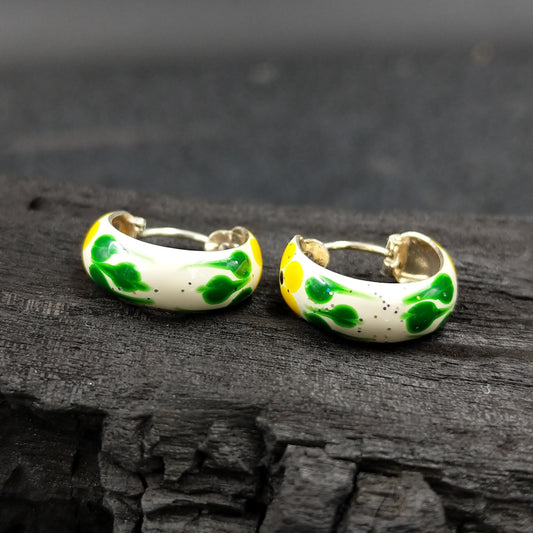 Jauhri Kids and teen Collection-Enamelled Green Yellow Bali