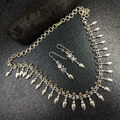 Silver Jewellery by Jauhri-Neckpiece-Kamaan Necklace