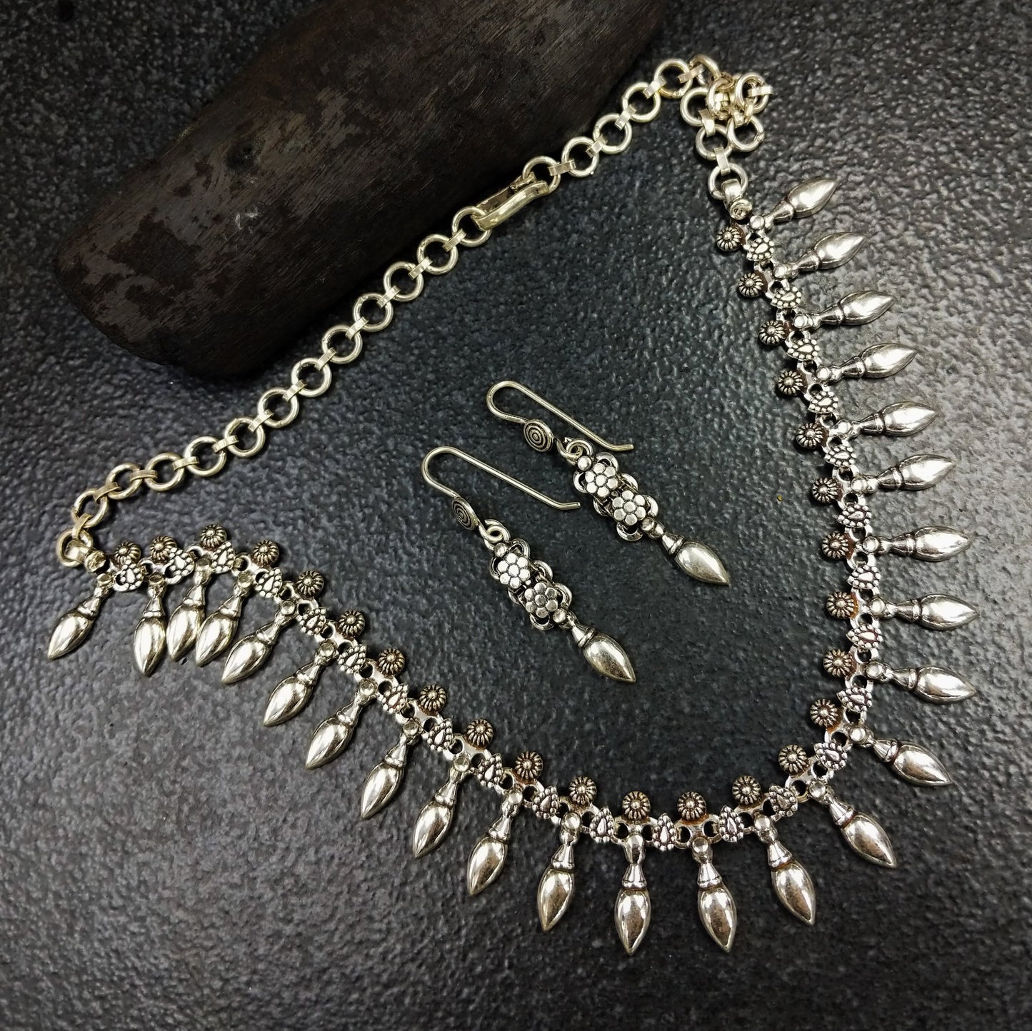 Silver Jewellery by Jauhri-Neckpiece-Kamaan Necklace