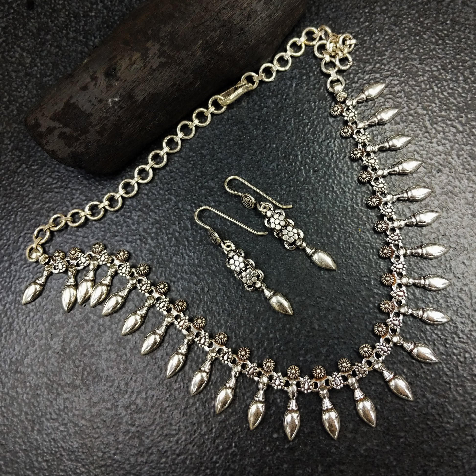 Silver Jewellery by Jauhri-Neckpiece-Kamaan Necklace