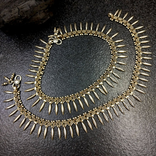 Silver Jewellery by Jauhri-Anklets-Tribal Anklets
