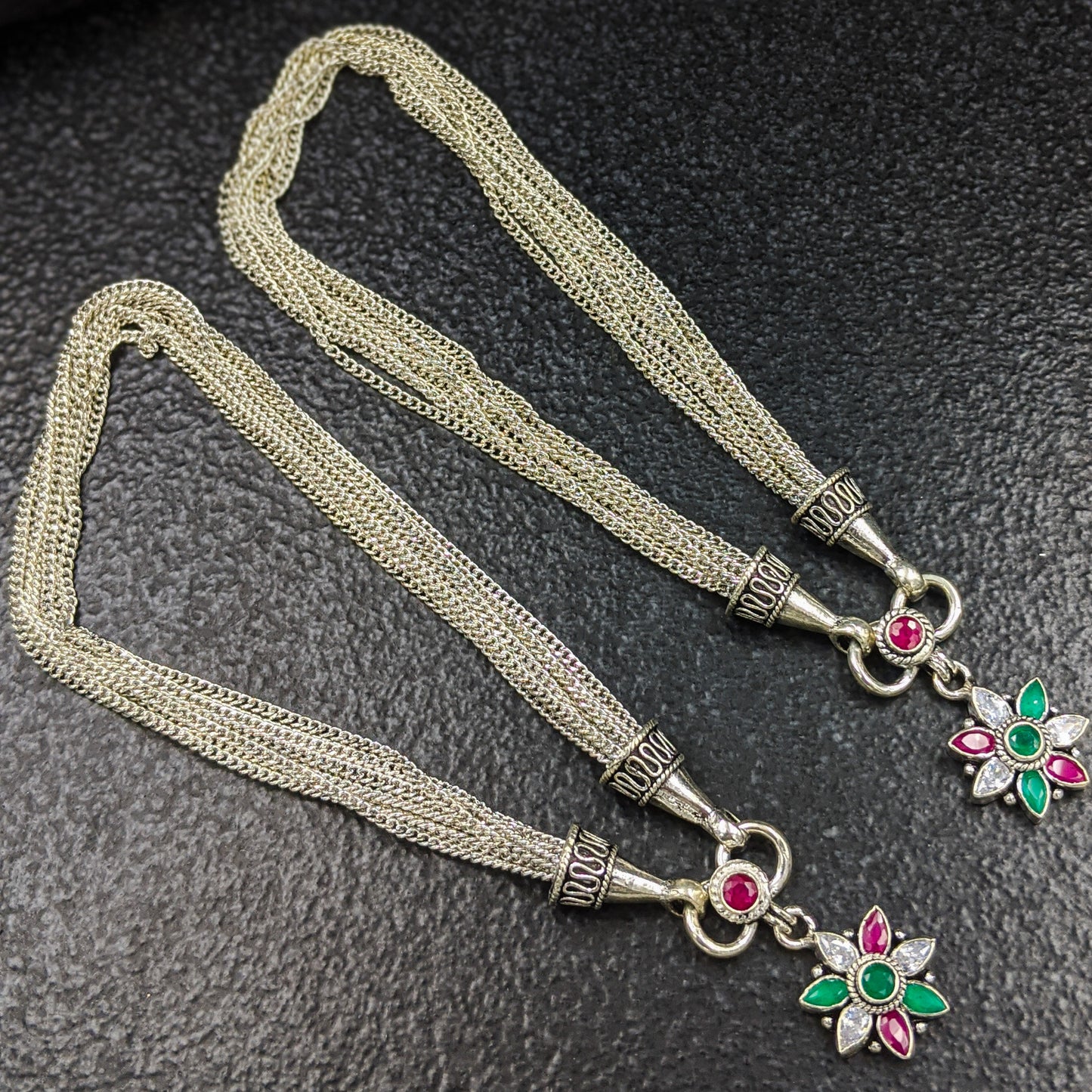 Chain Flower Anklets