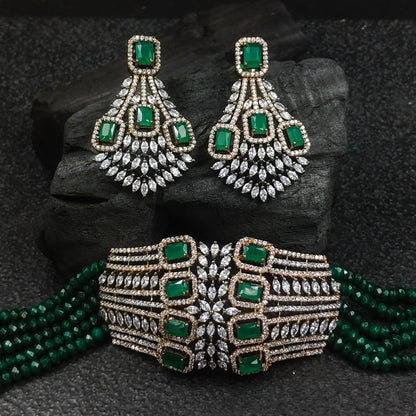 Green Lineana Choker Set