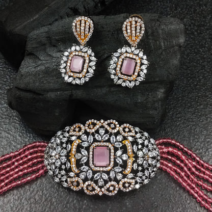 Peach Rondish Choker Set