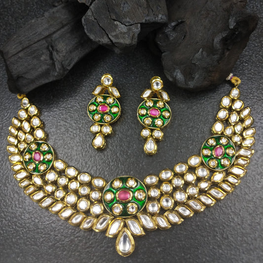 Sahar Kundan Necklace Set