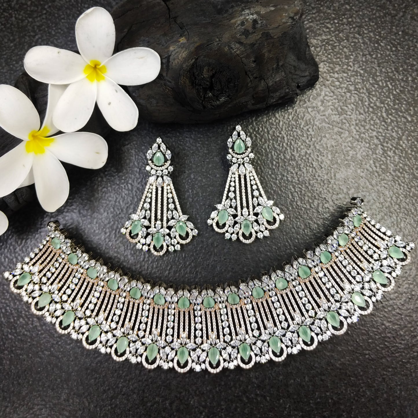 Valentina Necklace Set - Green