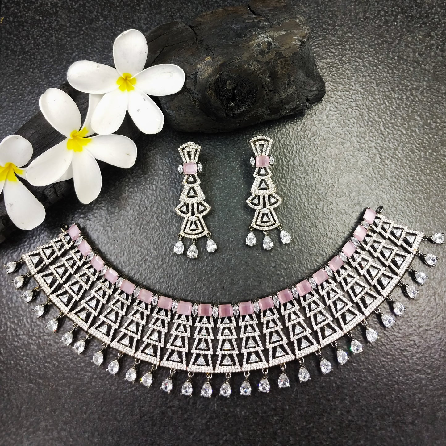 Valentina Necklace Set  - Pink