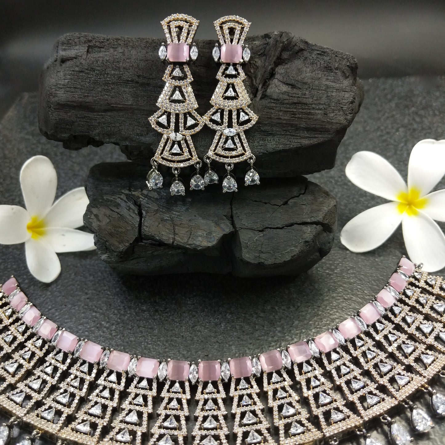 Valentina Necklace Set  - Pink