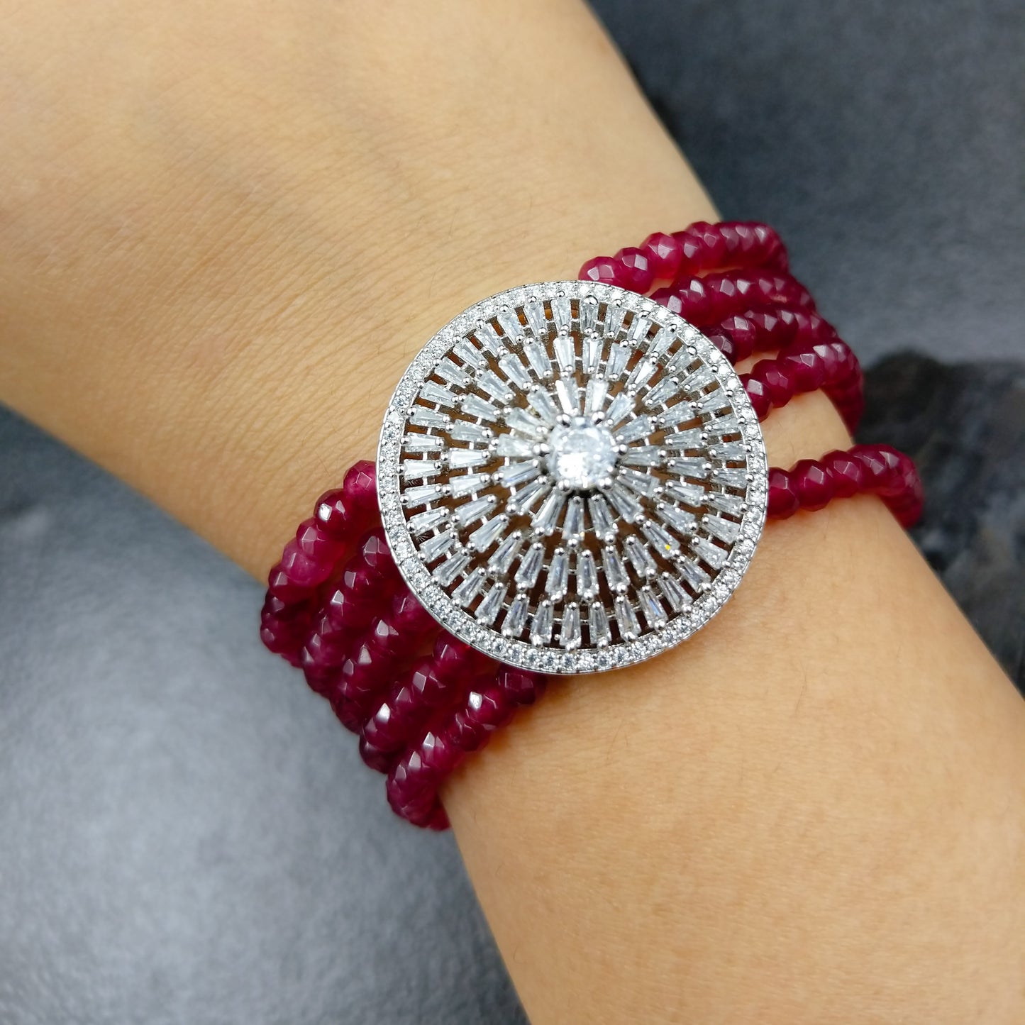 Red Pinnacle Bracelet