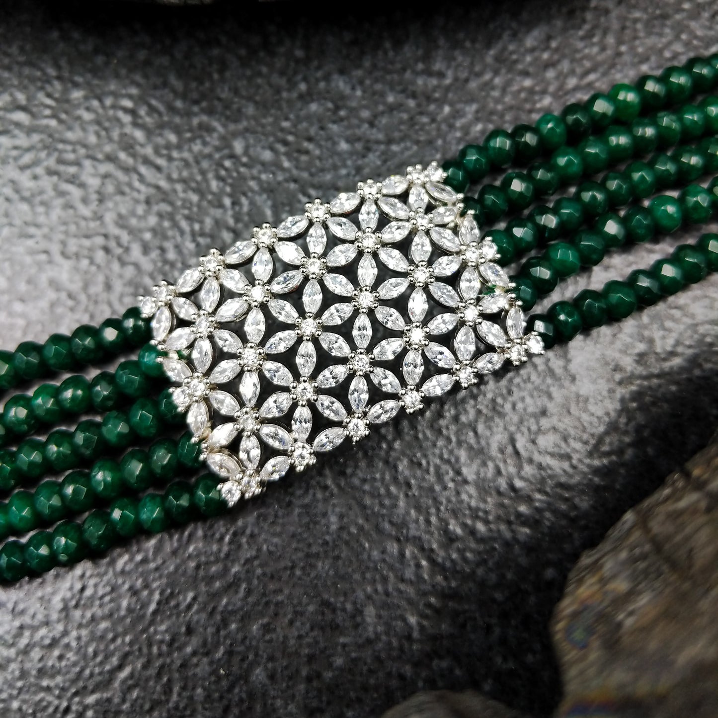 Green Pinnacle Bracelet