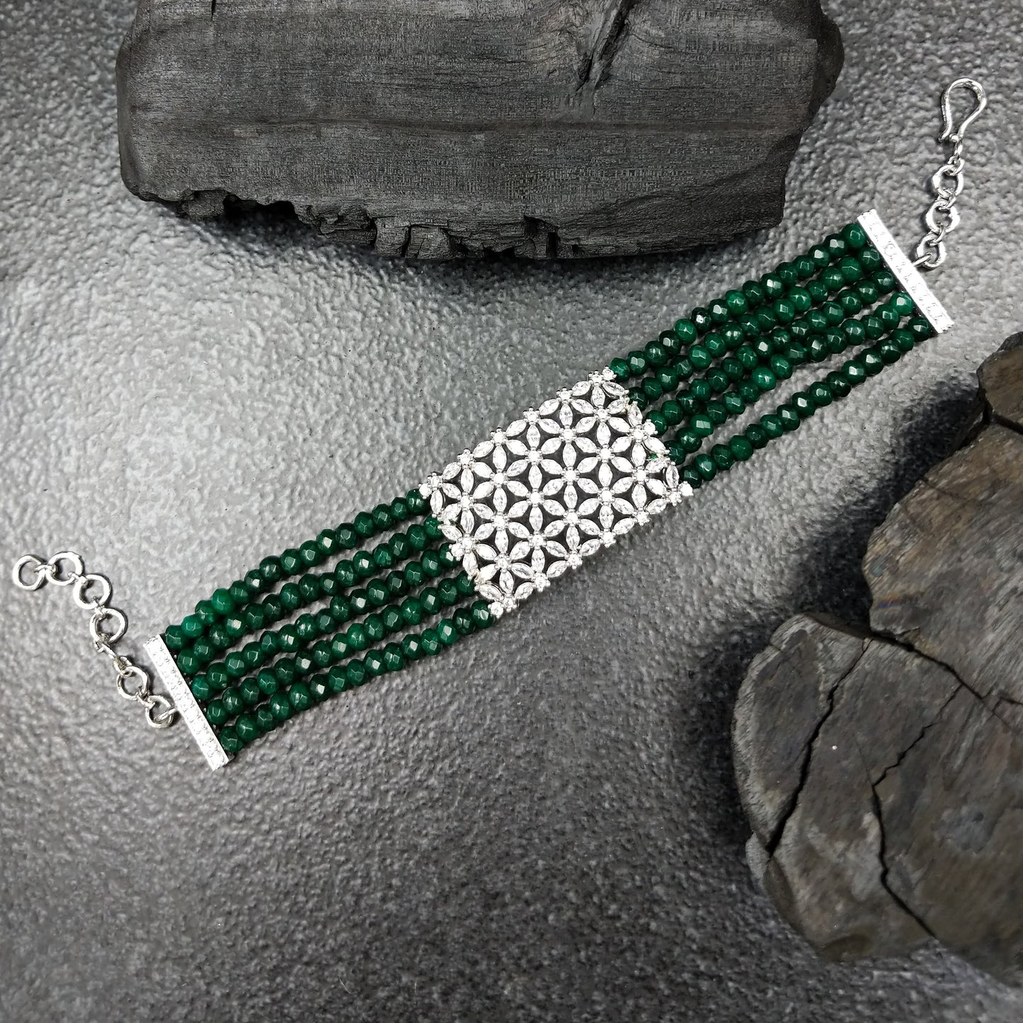 Green Pinnacle Bracelet