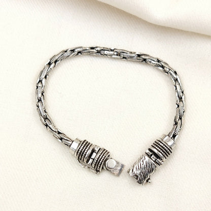 Silver Jewelry Men's Bracelet by Jauhri 92.5 Silver - Link Chain Bracelet