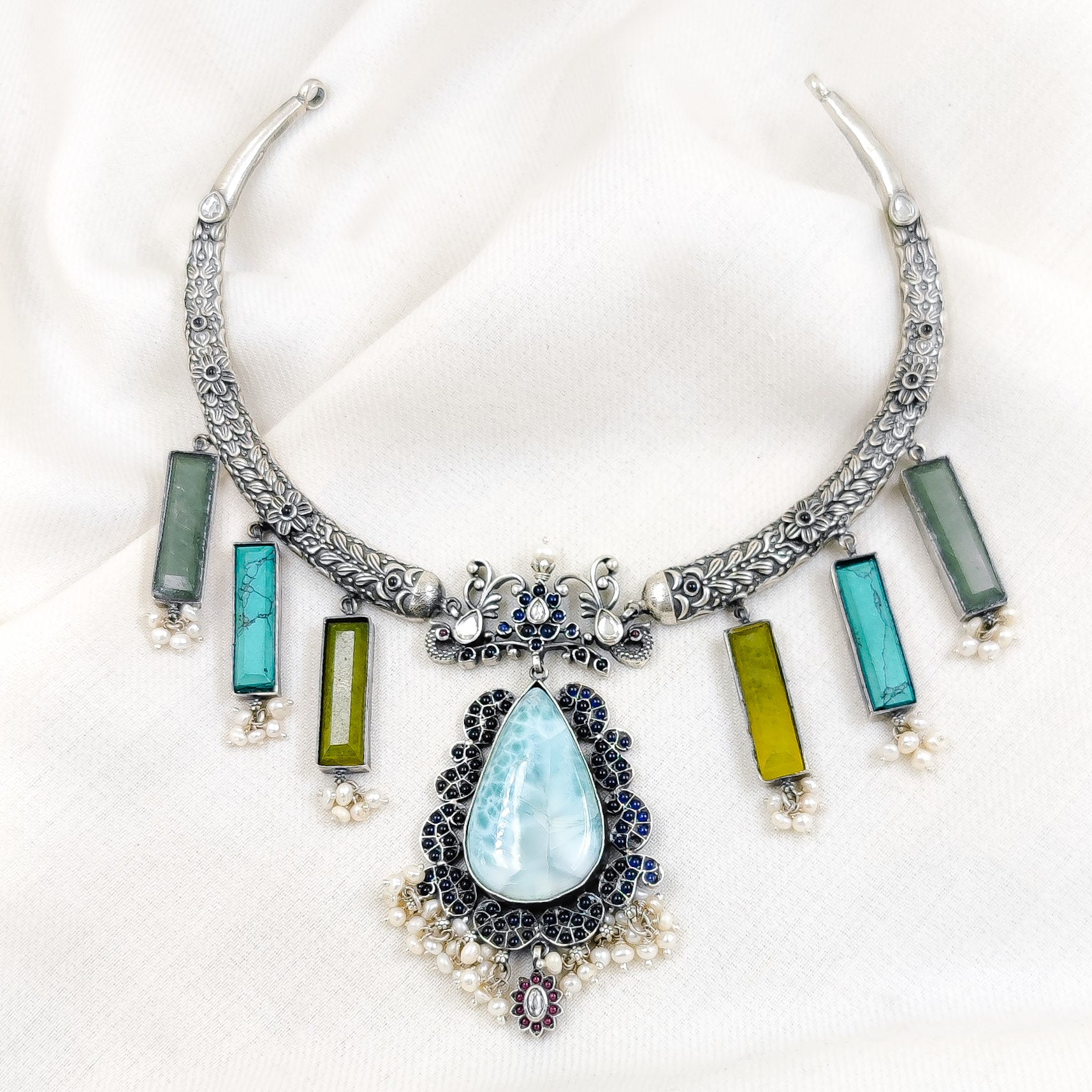 Sterling Silver Jewelry Necklace by Jauhri 92.5 Silver - Neel Ranjan Necklace