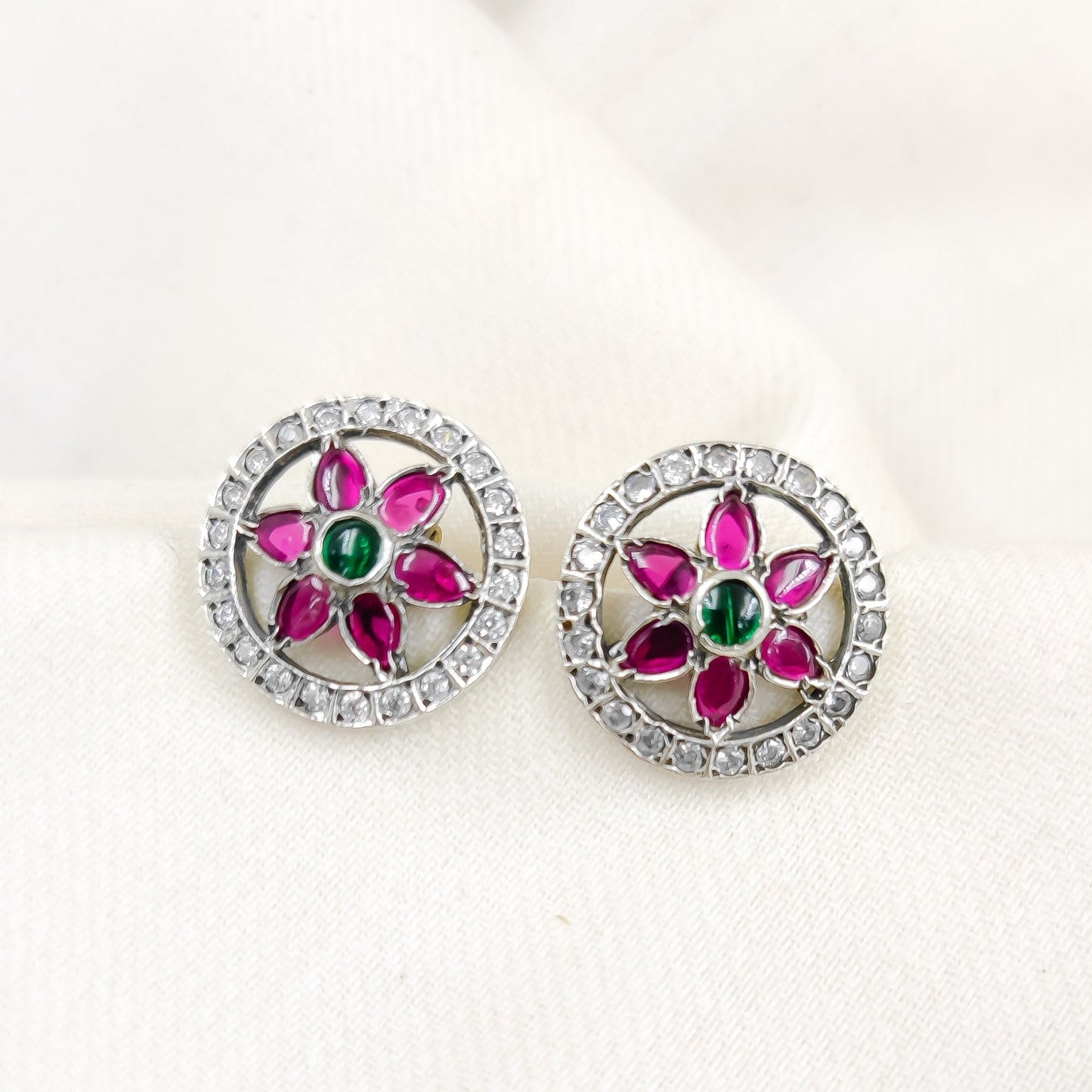 Silver Jewelry Earrings by Jauhri 92.5 Silver - Sundra Gul Studs