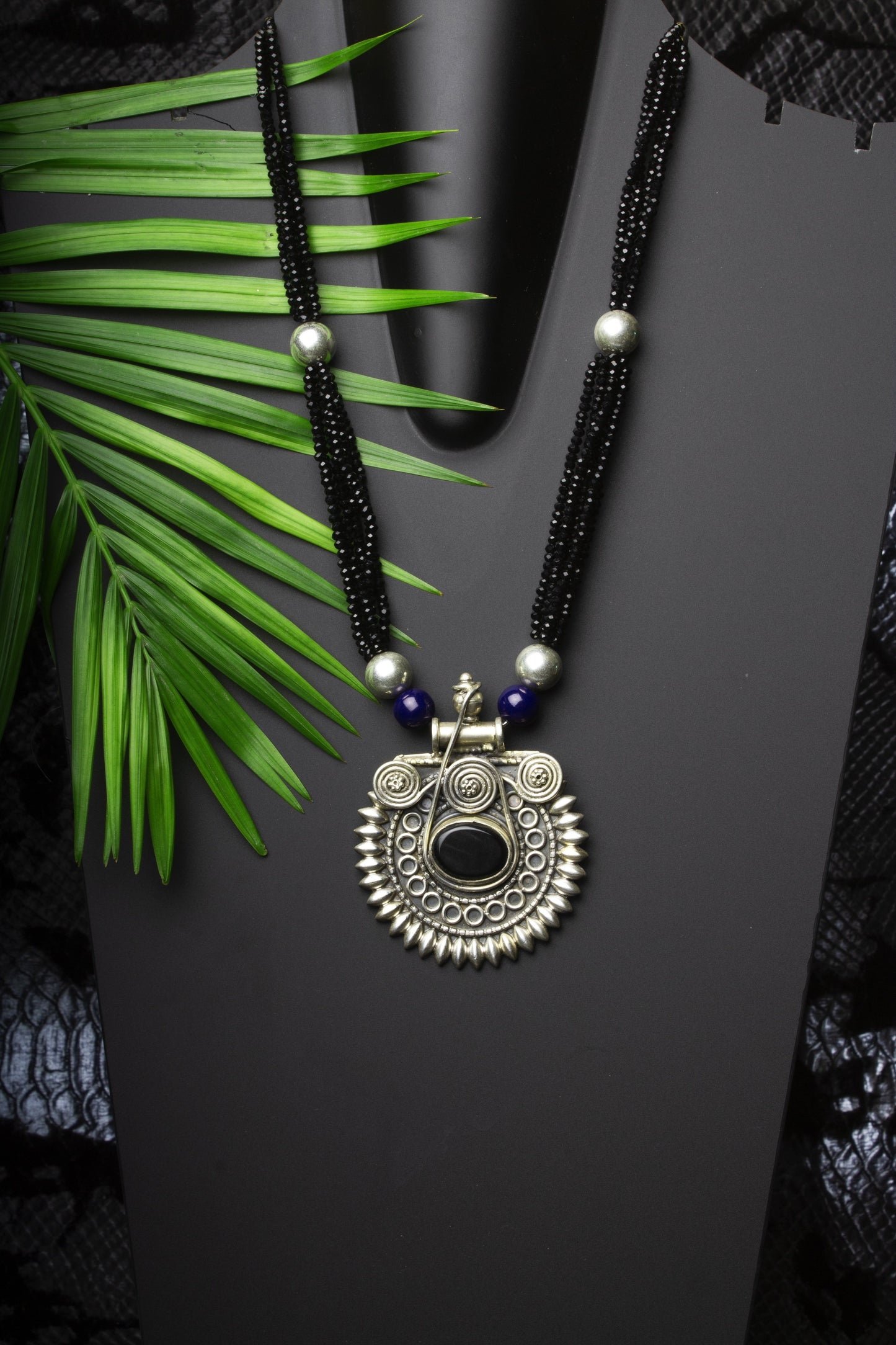 Shirisha Kawach Pendant - Black Stone