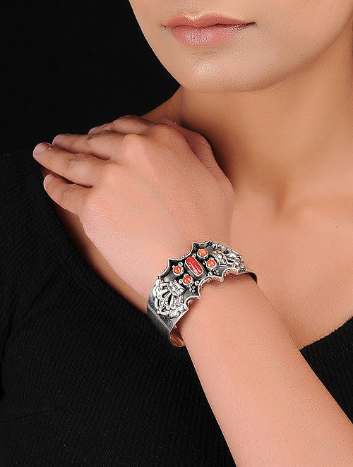 Shakuntalam Moonga Cuff Bracelet