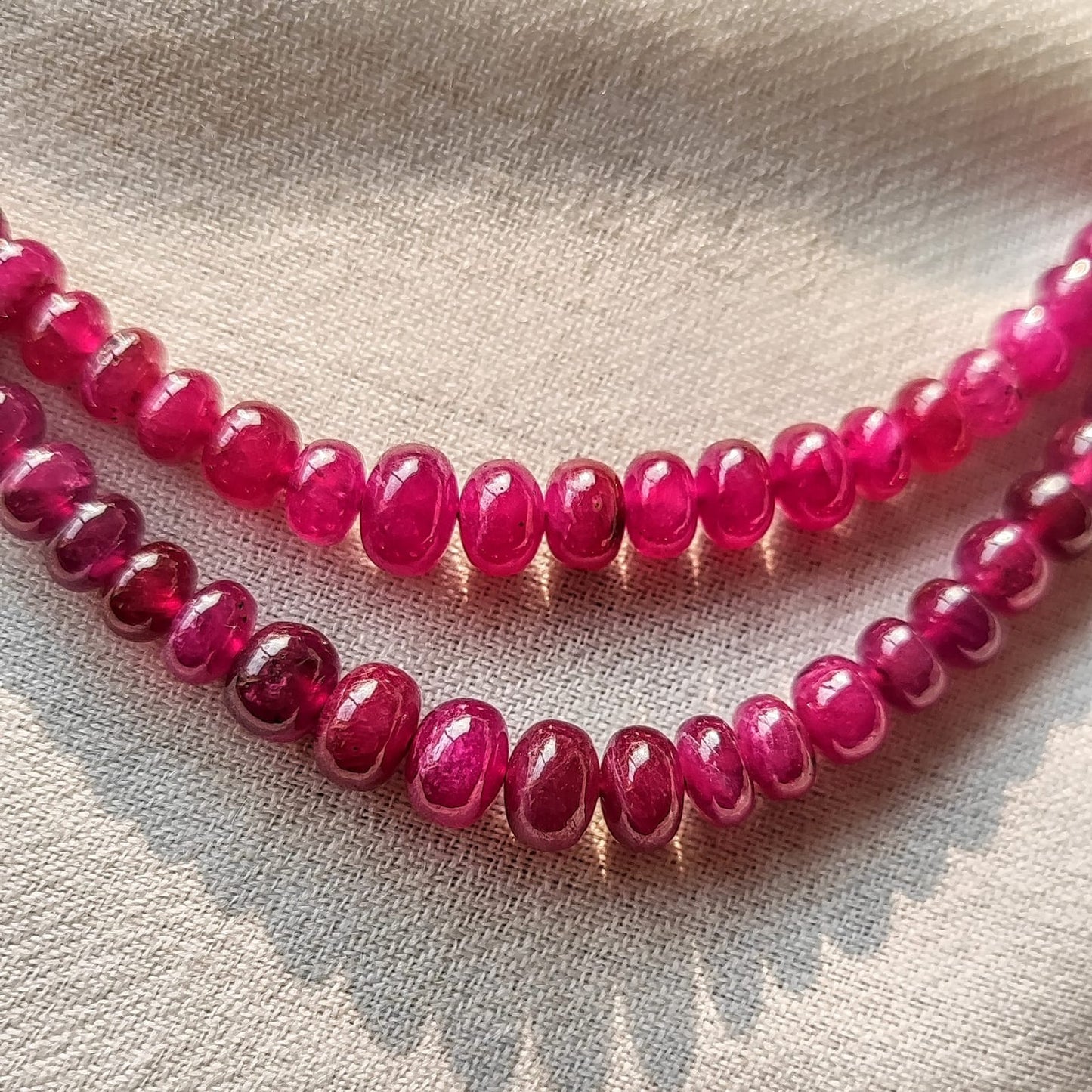 Natural Ruby Double Strings